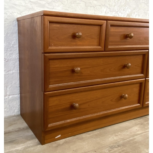 170 - A G Plan teak chest of drawers - approx. 69cm high x 150cm wide x 46cm deep