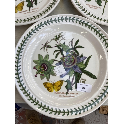 368 - Five Portmeirion The Botanic Garden 27cm plates