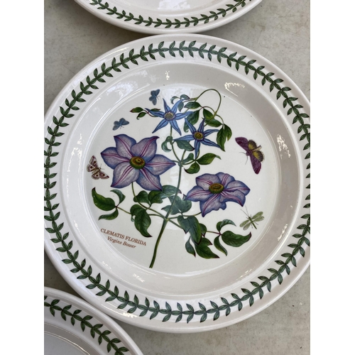 368 - Five Portmeirion The Botanic Garden 27cm plates