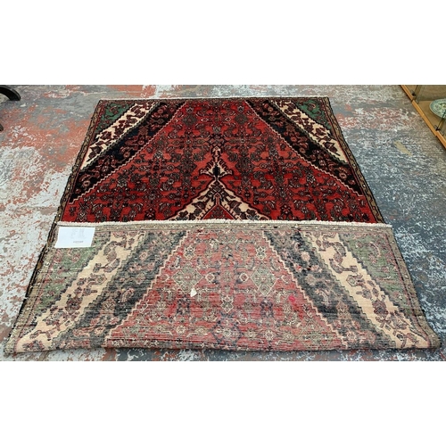 5 - A Persian Hamedan hand knotted 100% wool rug - approx. 267cm x 173cm