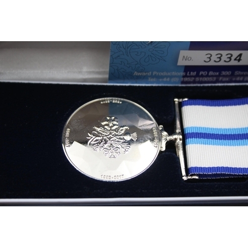 2356 - Four boxed medals, one Queen's Sapphire Jubilee, one British Forces Germany, one Border Service and ... 