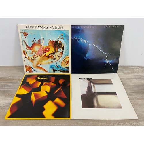 A collection of LP vinyl records, CDs, VHS tapes and cassette tapes ...