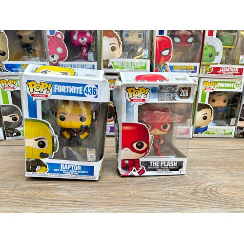 432 - Twenty nine boxed Pop! vinyl figurines to include Marvel Avengers Infinity Wars Iron Man, Fortnite 5... 