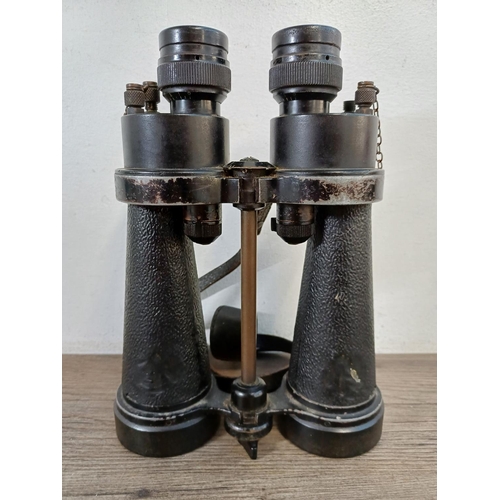 733 - A pair of WWII Barr & Stroud CF41 7x binoculars stamped 'A.P. No.1900A Serial No. 66768' with blacke... 