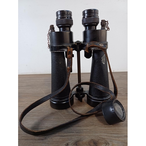 733 - A pair of WWII Barr & Stroud CF41 7x binoculars stamped 'A.P. No.1900A Serial No. 66768' with blacke... 