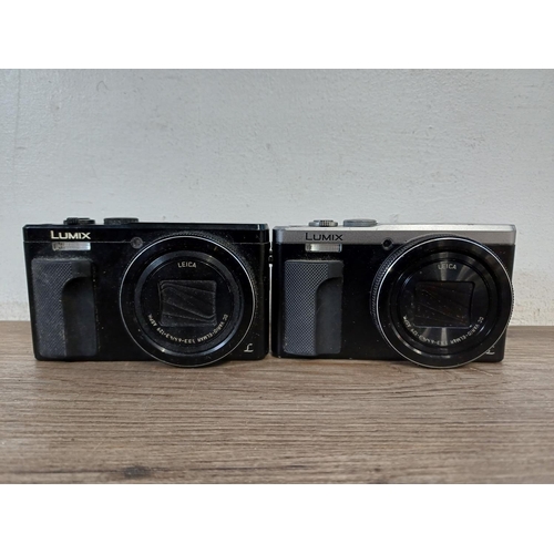 736 - Two Panasonic Lumix DMC-TZ80 compact digital cameras