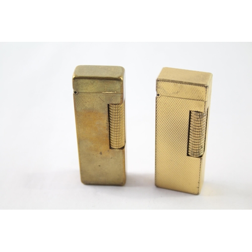 2398 - Two vintage Dunhill Rollagas cigarette lighters