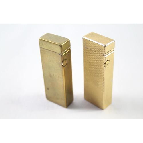 2398 - Two vintage Dunhill Rollagas cigarette lighters