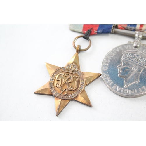 2400 - A WWII mounted medal group to include Territorial medal presented to 859351 Gnr. J. Eddy R.A. etc.