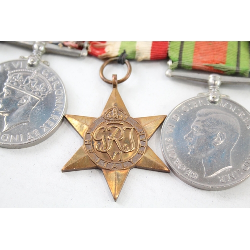 2400 - A WWII mounted medal group to include Territorial medal presented to 859351 Gnr. J. Eddy R.A. etc.