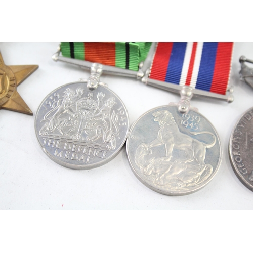 2410 - A WWII medal group to include Territorial medal presented to Pte. Berwick