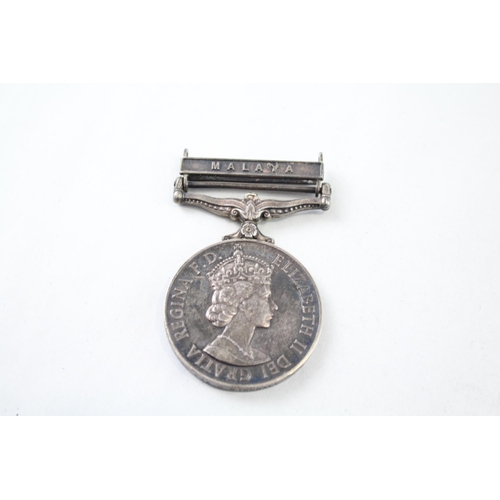 2416 - An Elizabeth II General Service medal with Malaya clasp presented to 23334040 Pte G. Birchall R.A.O.... 