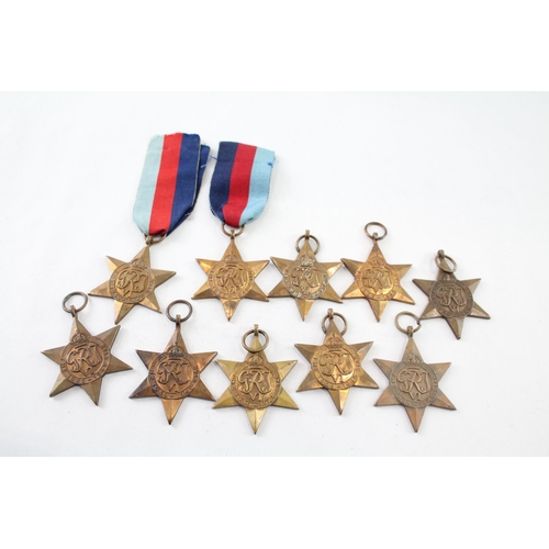 2417 - Ten WWII 1939-1945 Star medals