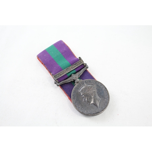 2419 - A George VI General Service medal with Palestine 1945-48 clasp presented to 2629125 Gdsm. D. Tanner ... 