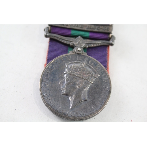 2419 - A George VI General Service medal with Palestine 1945-48 clasp presented to 2629125 Gdsm. D. Tanner ... 