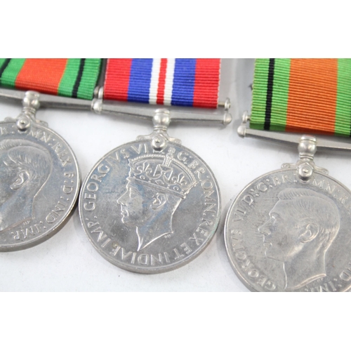 2423 - Two mounted medal groups, one comprising Order of St. John Long Service, Civil Defence Service and T... 