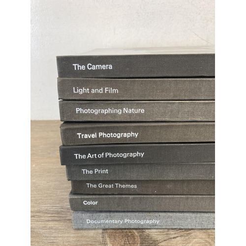 555 - A set of nine Time Life Books 'Life Library of Photography' hardback books comprising Photographing ... 