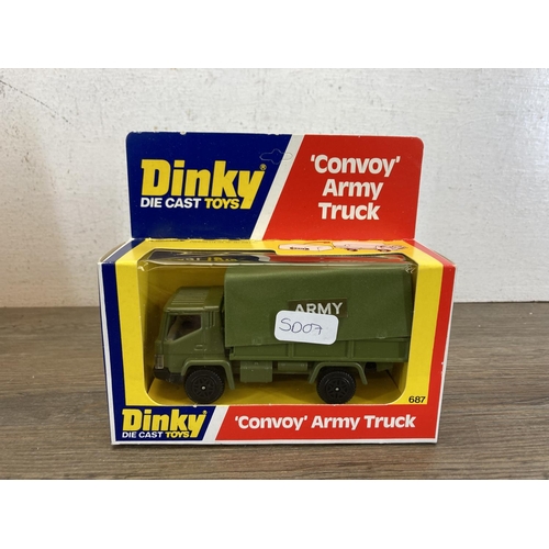 500 - Two boxed Dinky diecast model vehicles, one Foden Army Truck - no.668 and one 'Convoy' Army Truck - ... 