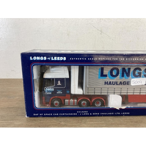 501 - A boxed Corgi Limited Edition J. Long & Sons (Haulage) Ltd. DAF XF Cab Curtainside Lorry - no. CC132... 