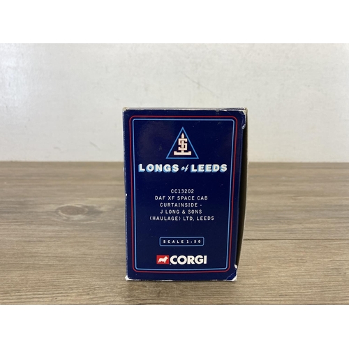 501 - A boxed Corgi Limited Edition J. Long & Sons (Haulage) Ltd. DAF XF Cab Curtainside Lorry - no. CC132... 