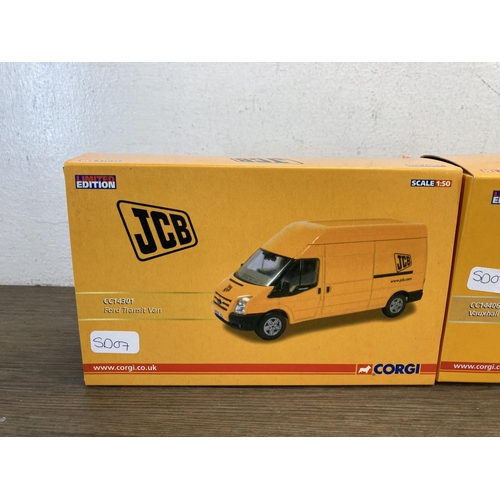 502 - Three boxed Corgi limited edition diecast model vehicles, one Renault Traffic Van Lost It Production... 