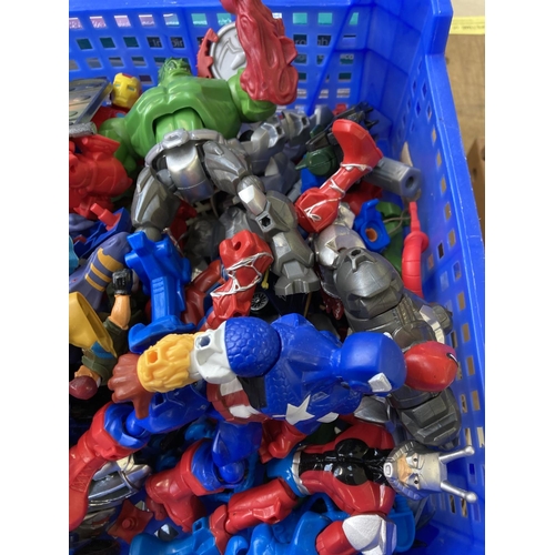 508 - A collection of toys to include Superhero figurines, diecast model vehicles, boxed Meccano Maker Sys... 