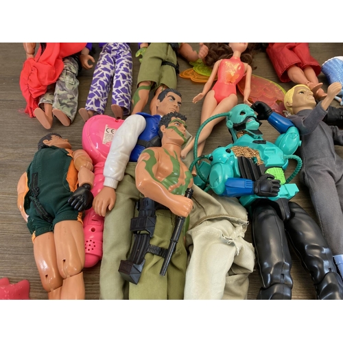 520A - A collection of Action Man, dolls and accessories to include Tempest Villain, Doctor Robot etc.