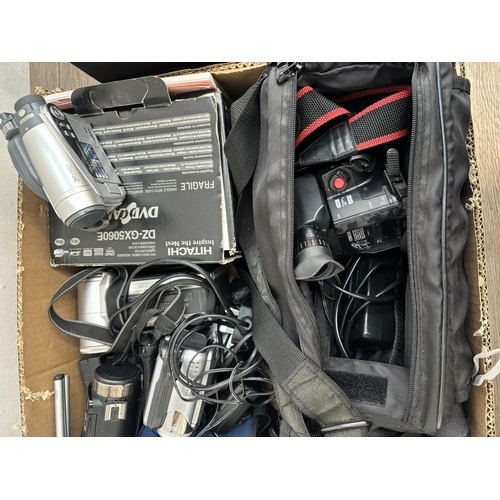 798 - A collection of camcorders to include JVC GR-D820EK digital, GR-DVX4E digital, GZ-MG21EX HDD, GZ-MG5... 