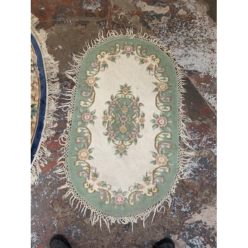 14 - Three vintage Chinese woollen rugs