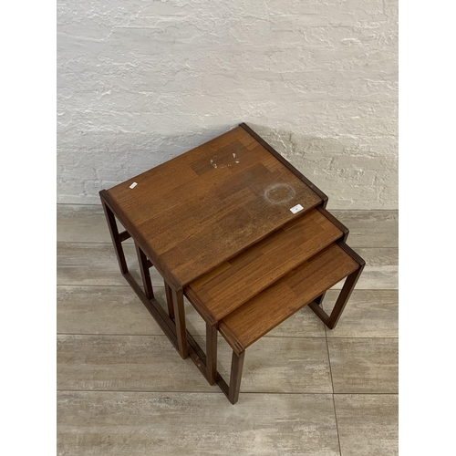 16 - A 1960s G Plan teak nest of three tables