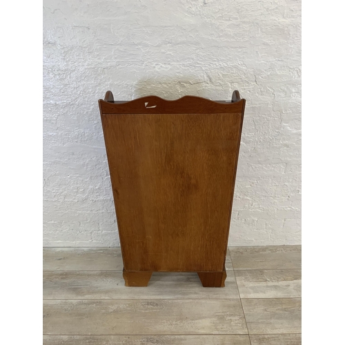 29 - A J. Sydney Smith mahogany waterfall free-standing bookcase - approx. 113cm high x 57cm wide