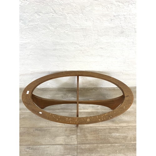 64 - A mid 20th century G Plan Astro teak oval coffee table