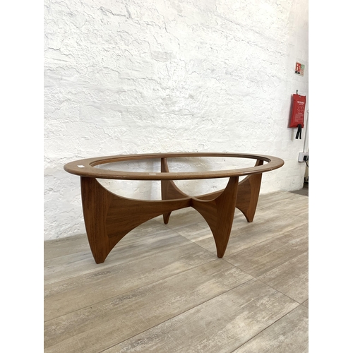 64 - A mid 20th century G Plan Astro teak oval coffee table