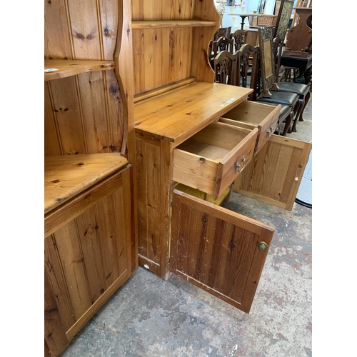 70 - Two pieces of pine furniture, one dresser and one frees tanding corner cabinet