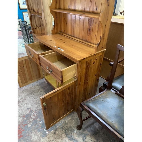 70 - Two pieces of pine furniture, one dresser and one frees tanding corner cabinet