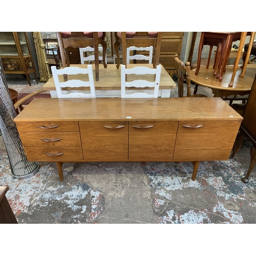 79 - A mid 20th century Avalon teak sideboard - approx. 72cm high x 183cm long x 43cm deep