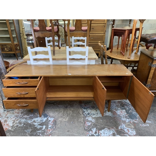 79 - A mid 20th century Avalon teak sideboard - approx. 72cm high x 183cm long x 43cm deep