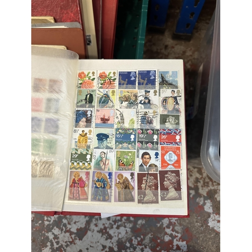 542 - Six boxes containing a large collection of first day covers and worldwide stamps