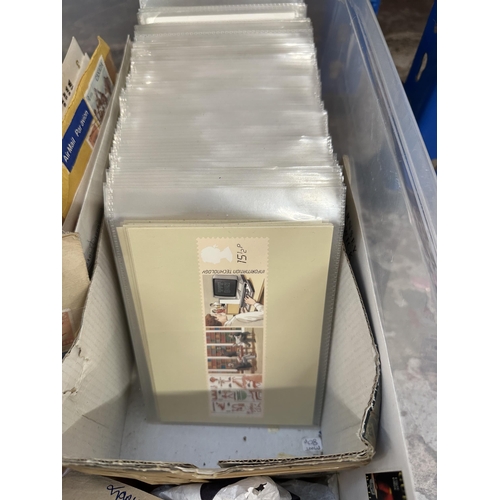 542 - Six boxes containing a large collection of first day covers and worldwide stamps