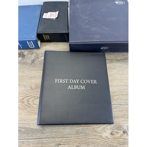 544 - Six albums containing a collection of first day covers