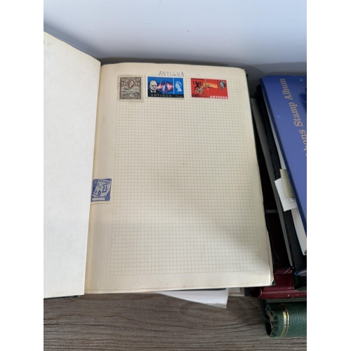 545 - Ten albums containing a collection of worldwide stamps