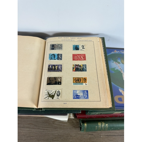 545 - Ten albums containing a collection of worldwide stamps