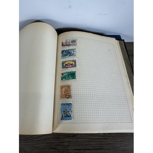 547 - Six albums containing a collection of worldwide stamps