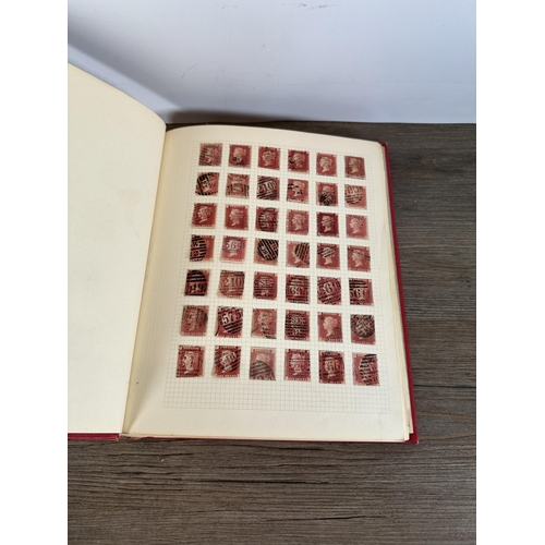 547 - Six albums containing a collection of worldwide stamps