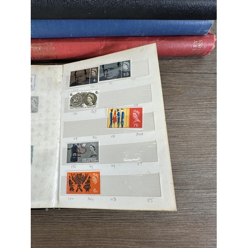 547 - Six albums containing a collection of worldwide stamps