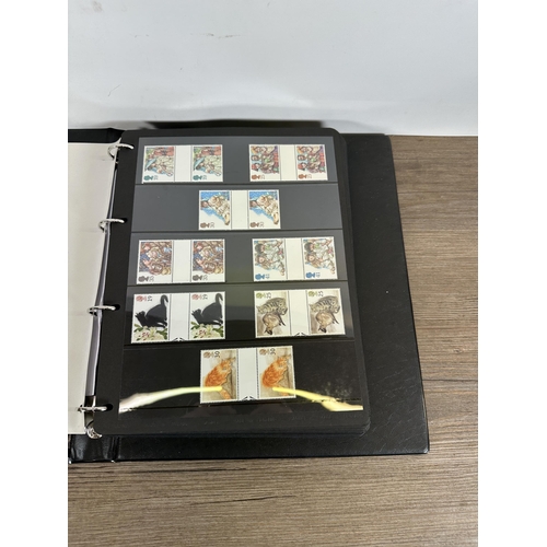 548 - Three albums containing a collection of modern British stamps