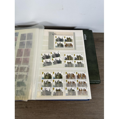 548 - Three albums containing a collection of modern British stamps