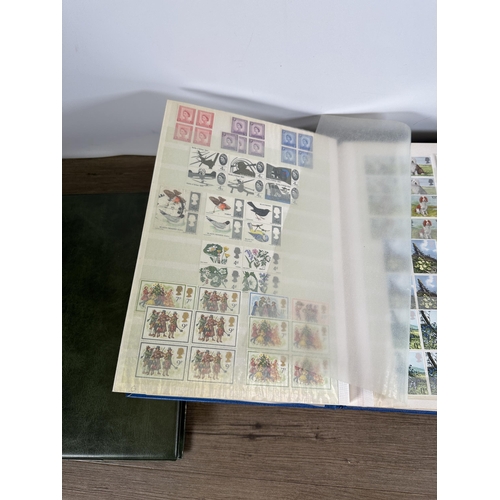 548 - Three albums containing a collection of modern British stamps