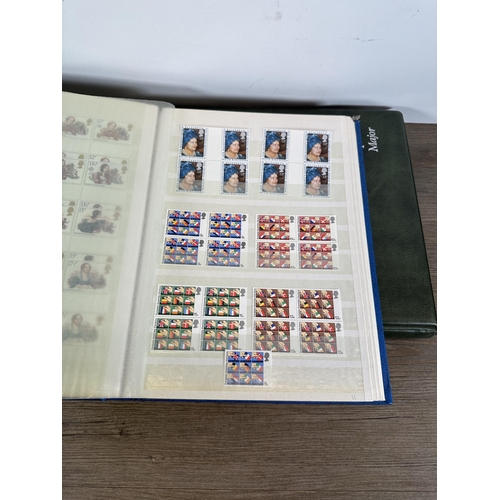 548 - Three albums containing a collection of modern British stamps