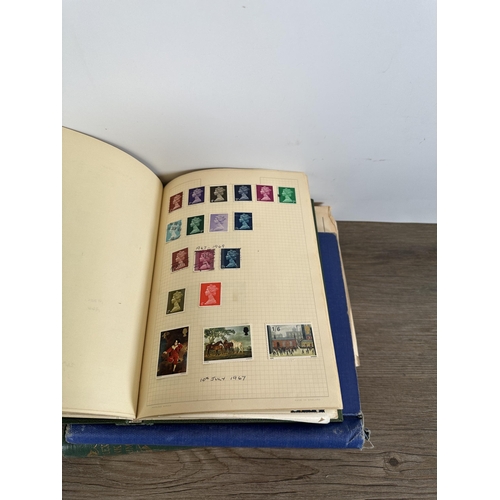 549 - Six albums containing a collection of worldwide stamps